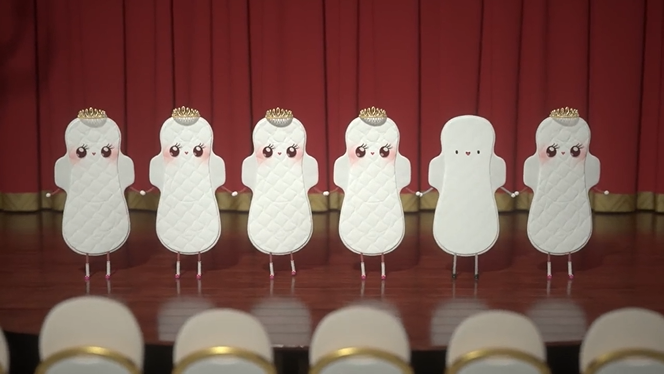 苏菲“姨妈巾的丢弃革命”动画短片，卷起来就再也松不开