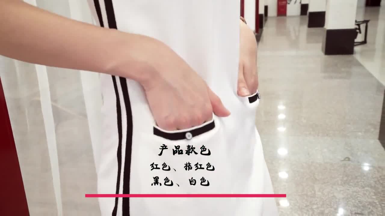 服装模特秀--七格格白色长裙